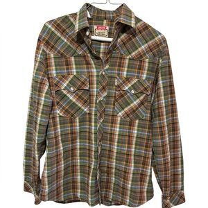 Levi's Classic Men’s Pearl Snap Button Down Shirt Vintage